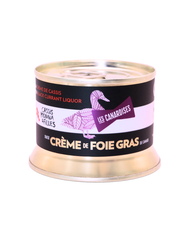 CRÈME/MOUSSE de Foie Gras de canard - à la CRÈME de CASSIS (140g)