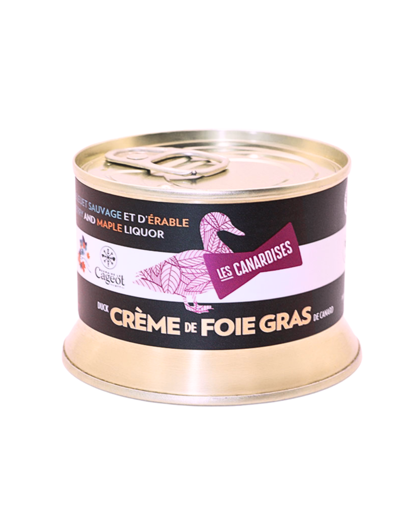 CRÈME/MOUSSE de Foie Gras de canard - ÉRABLE et BLEUET (140g)