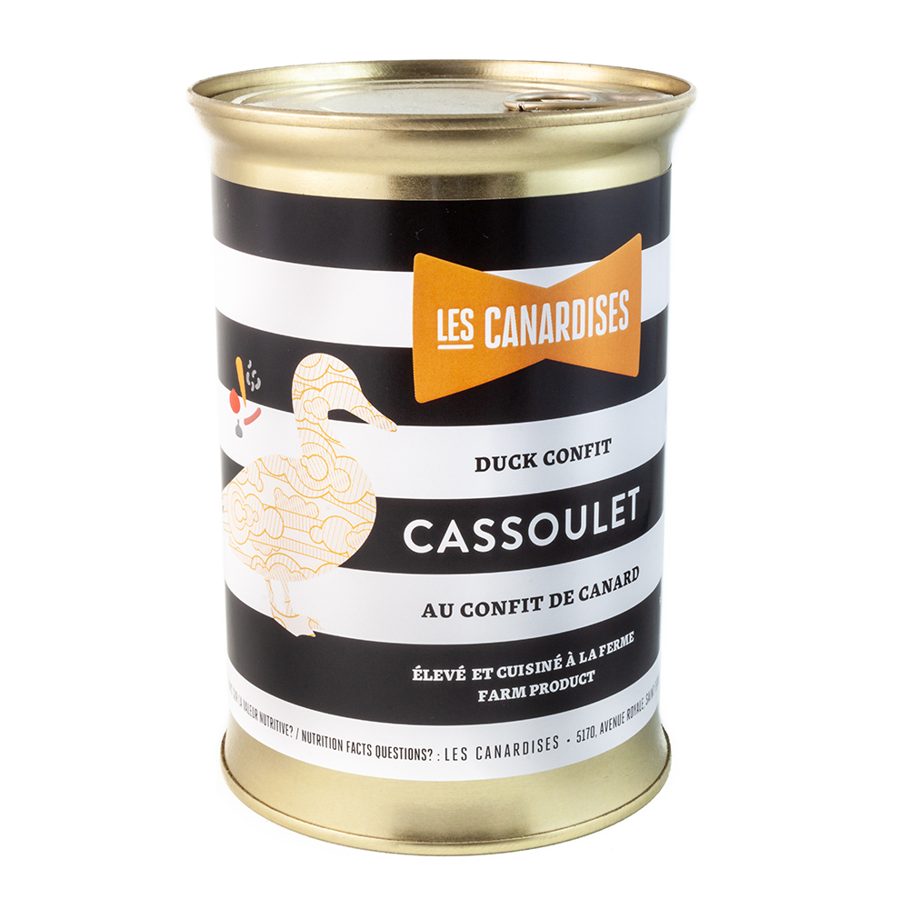 Cassoulet au confit de canard – 2 parts – Conserverie du Lauragais