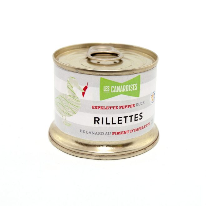 RILLETTES de canard au Piment d'Espelette (150g)