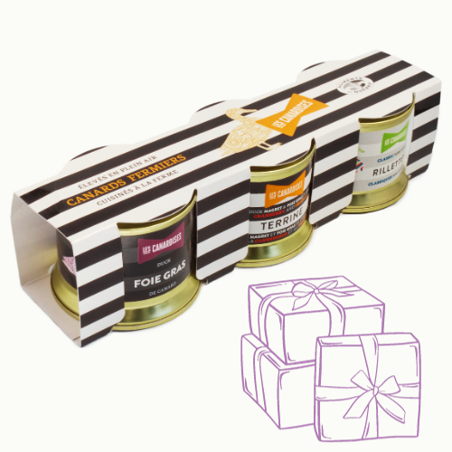 Coffret cadeaux Trio de canard 8.95 euros