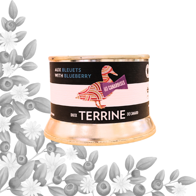 TERRINE de canard aux BLEUETS (130g)