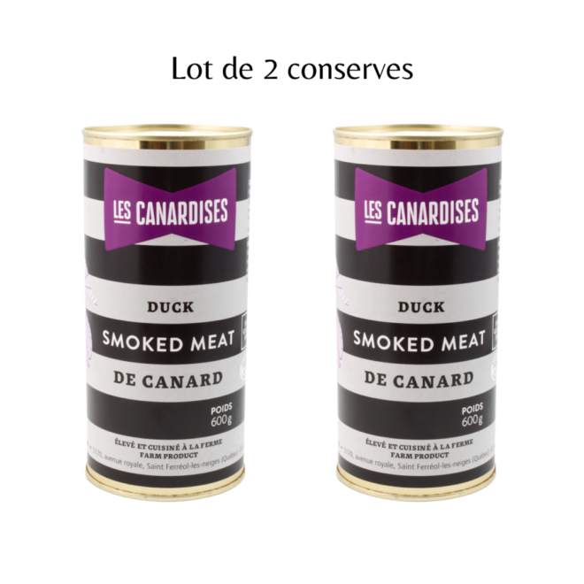 SMOKED MEAT de canard (1kg200) LOT DE 2 conserves