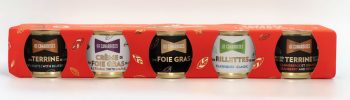 Coffret prestige Les Canardises avec cinq mini produits au canard de 60 g aux saveurs du Québec